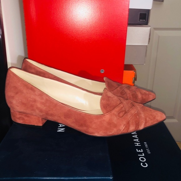 NWT Cole Haan flats rust - Picture 2 of 2